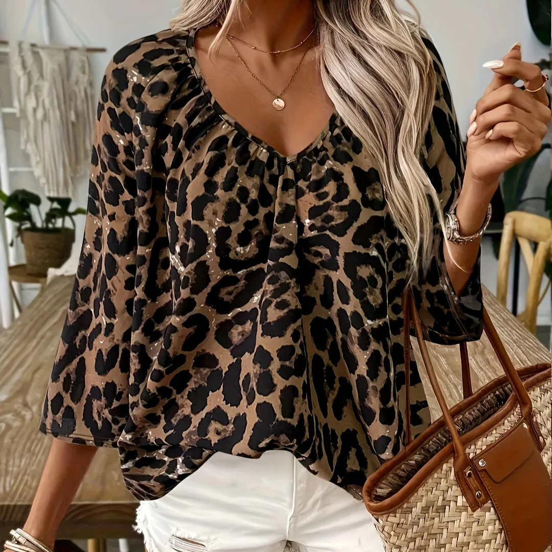 CATELYN - LEOPARD BLOUSE