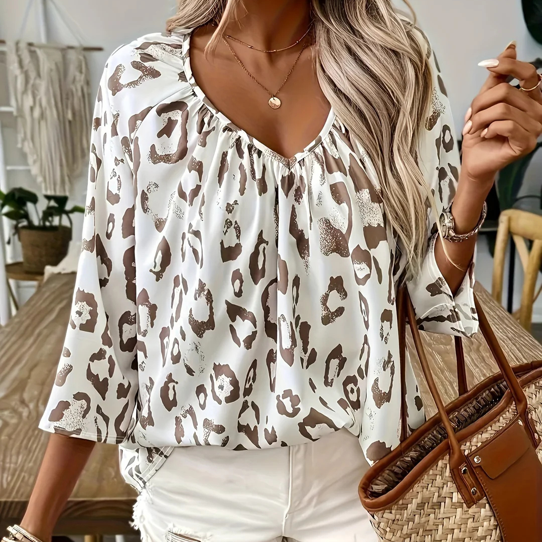 CATELYN - LEOPARD BLOUSE