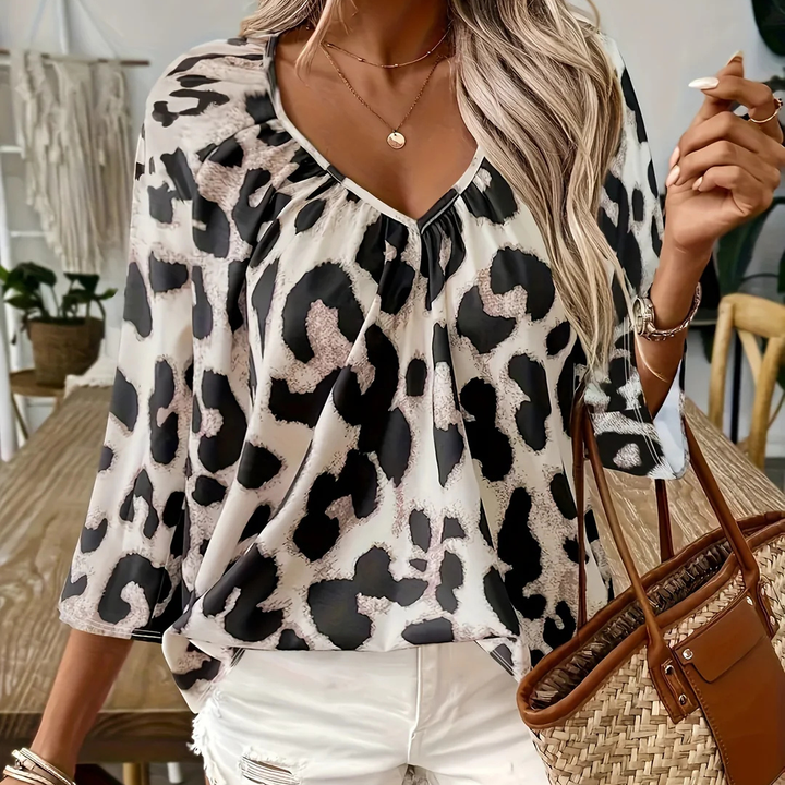 CATELYN - LEOPARD BLOUSE