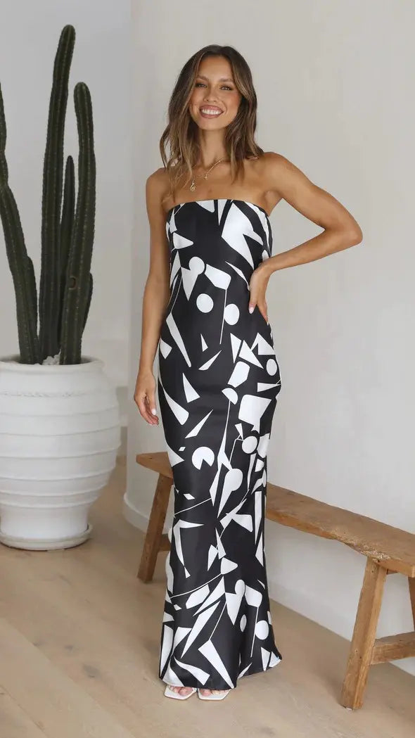 Zara | Strapless Maxi Dress