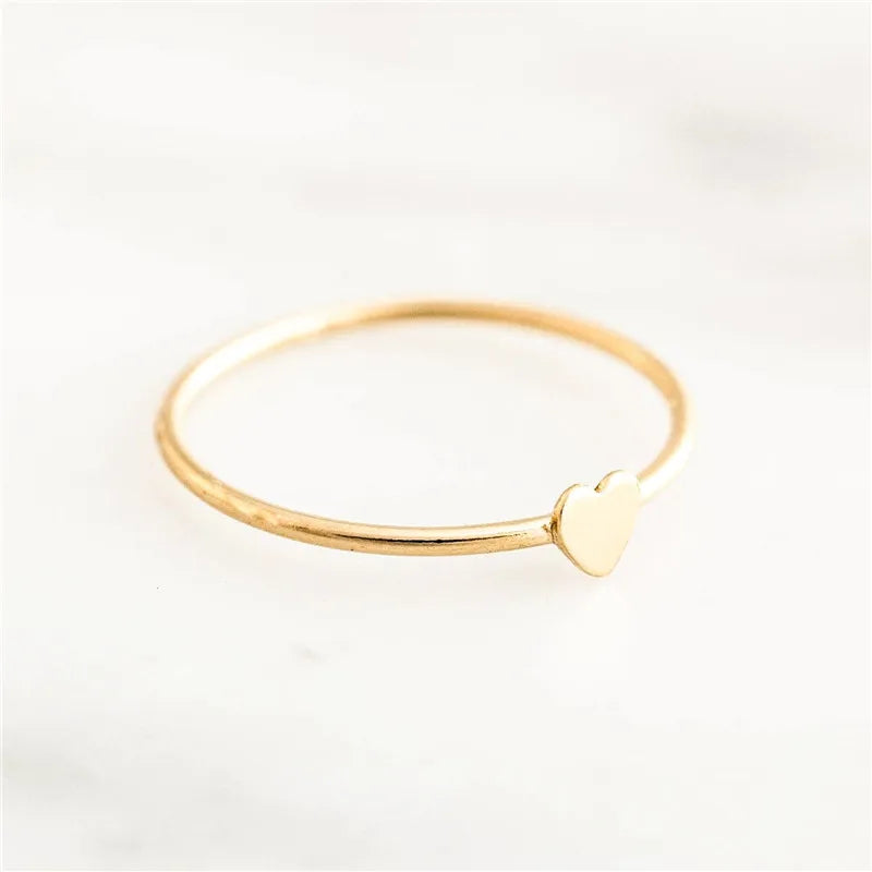 Fine Heart Stacking Ring