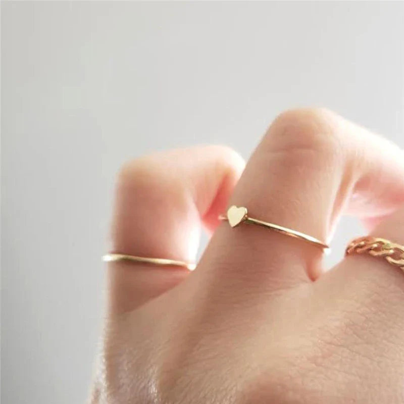 Fine Heart Stacking Ring