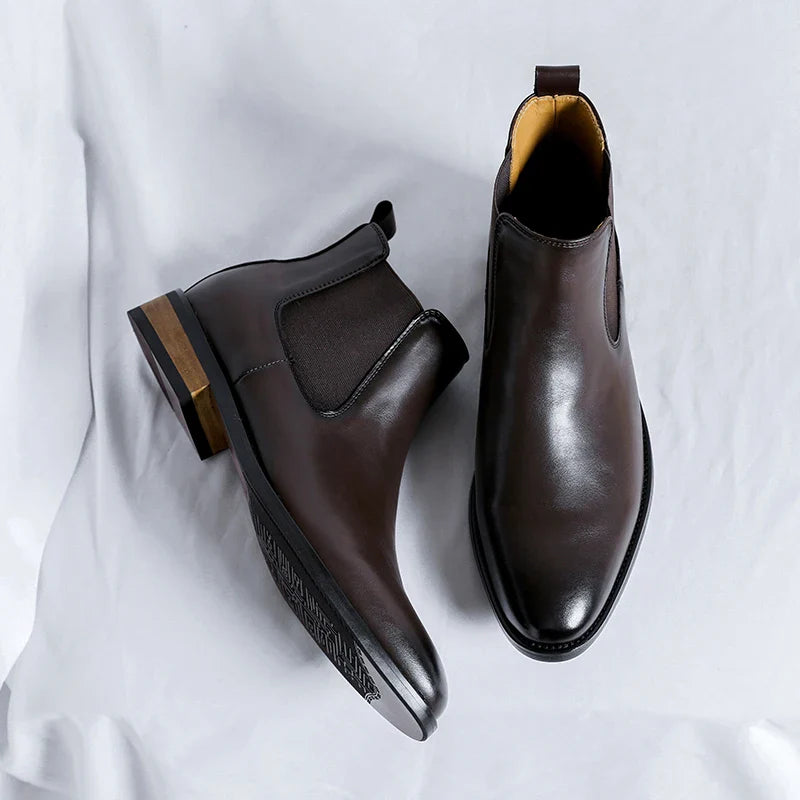 Antonio Alciati Leather Chelsea Boots