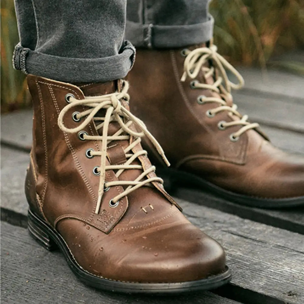 William Hogarth Leather Lace-up Boots