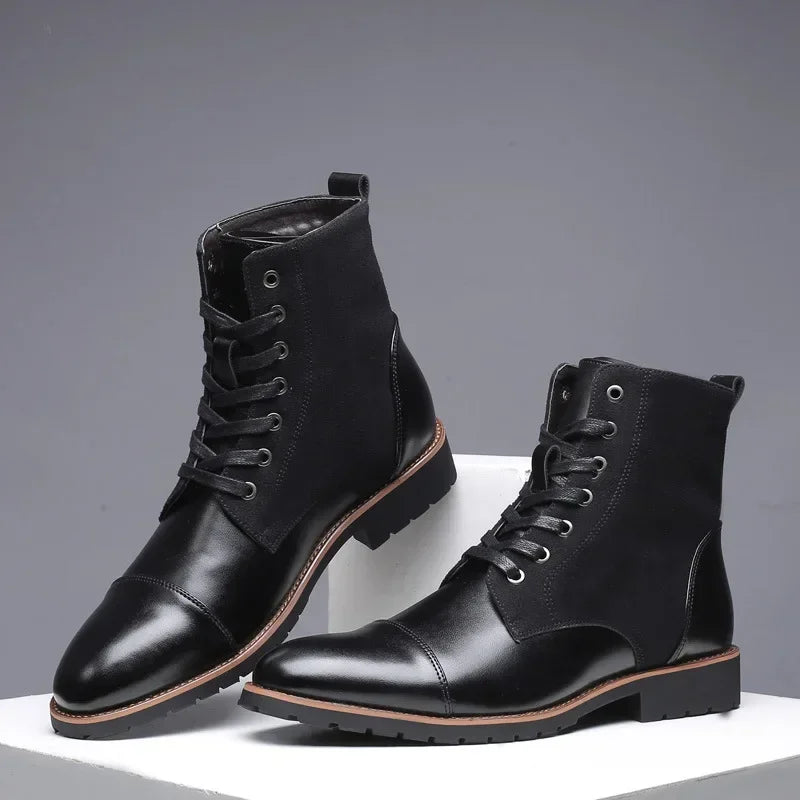 Rockport Crown Leather Lace-up Boots