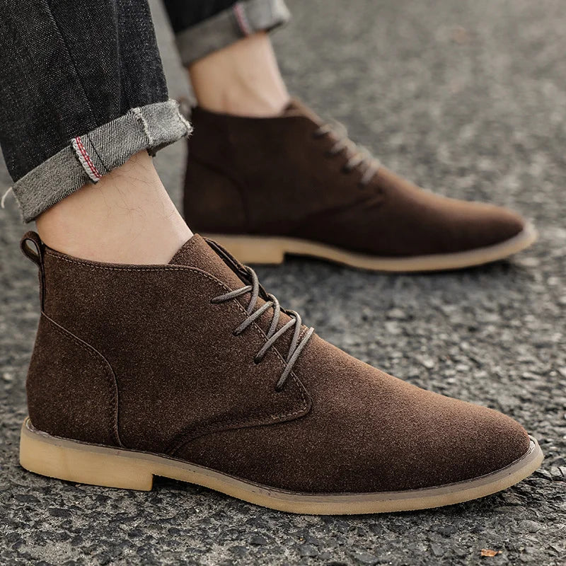 Pietro Perugino Leather Classic Suede Chukka Boots