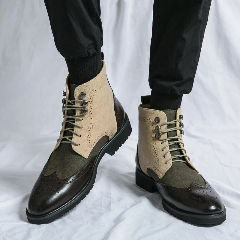 Ramon Adams Leather Lace-up Boots