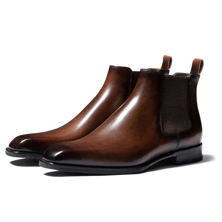 Leandro Bassano Genuine Leather Chelsea Boots