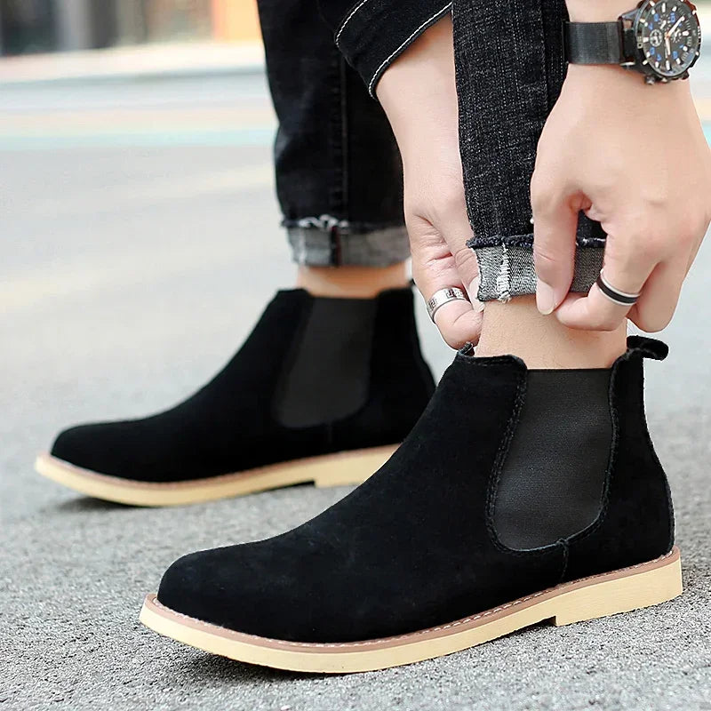 Augustus Bramley Leather Chelsea Boots