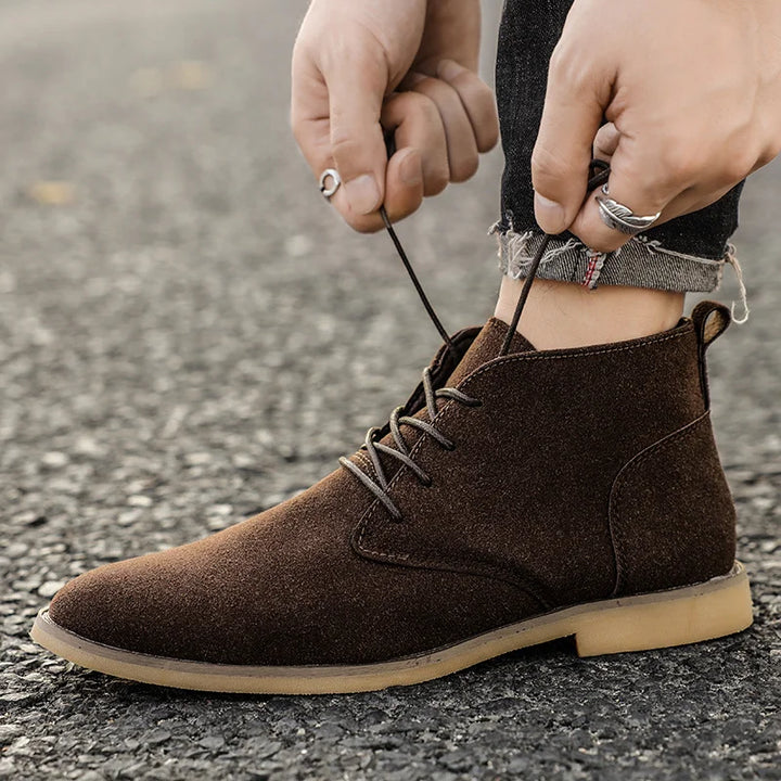 Pietro Perugino Leather Classic Suede Chukka Boots