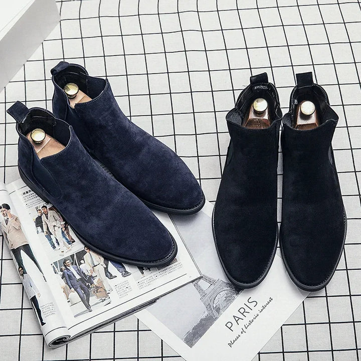 Luc Renard Suede Chelsea Boots