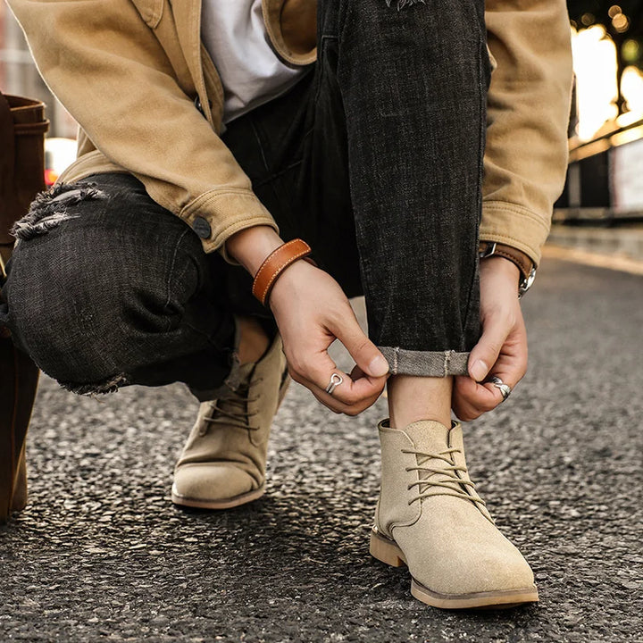 Pietro Perugino Leather Classic Suede Chukka Boots