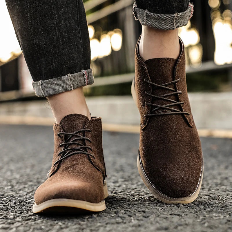 Pietro Perugino Leather Classic Suede Chukka Boots