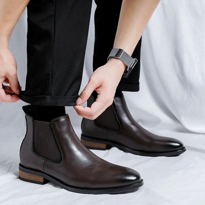 Antonio Alciati Leather Chelsea Boots