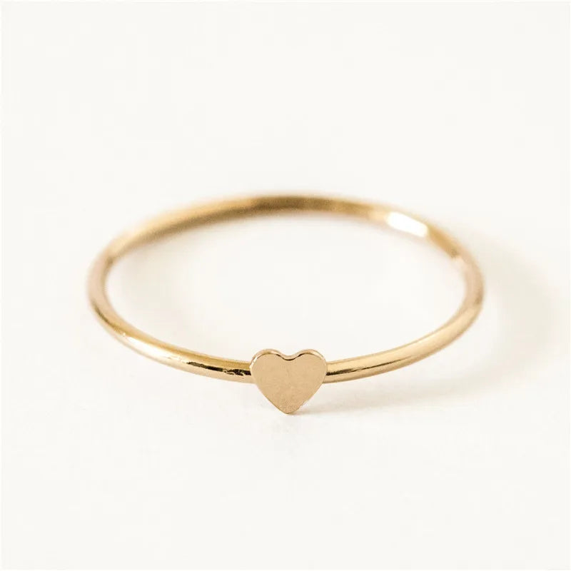 Fine Heart Stacking Ring