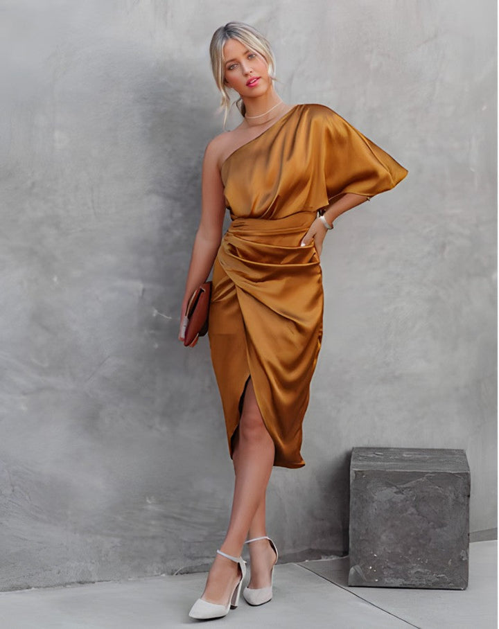 Allegra - Elegant Silk Party Dress